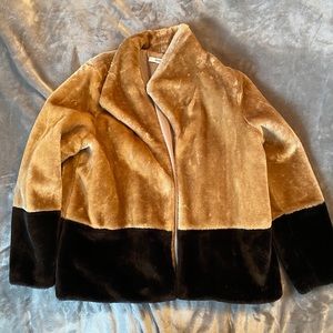 Faux Fur Contrast Jacket